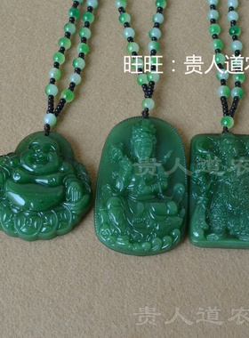 新款春秋长款毛衣链关公貔貅琉璃