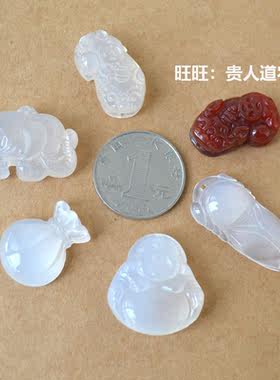 貔貅玛瑙小象福袋玉佛礼物吊坠