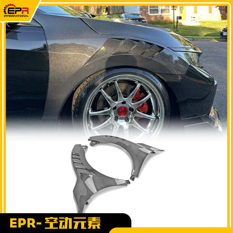 适用于本田十代思域 FK7 FC1 碳纤维ATTK款 开孔散热翼子板叶子板