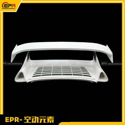 适用于保时捷94-97年 911 993 GT2 碳纤维尾盖一体式尾翼后盖改装
