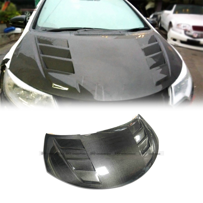 适用于本田思域 FK2 碳纤维J款前机盖引擎盖车头盖改装包围