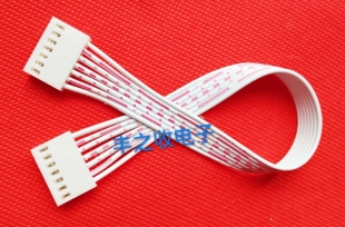 10条KF2510红白排线2P/3/4/5/6/7P-12P端子线 线束连接线双头同向