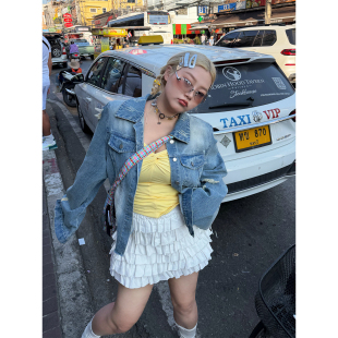 微胖女装 带底裤 早春高弹重工褶皱蛋糕裙 u系甜妹 阿周家大码