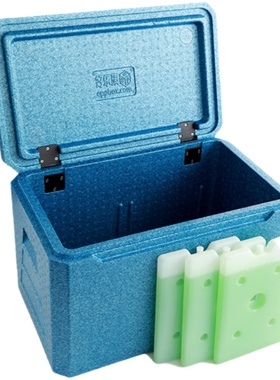 保温箱高密度EPP泡沫箱宅配保鲜箱冷藏箱可坐人当钓箱钓鱼 50升