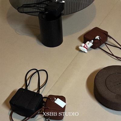 小众设计质感手提包红色单肩斜挎