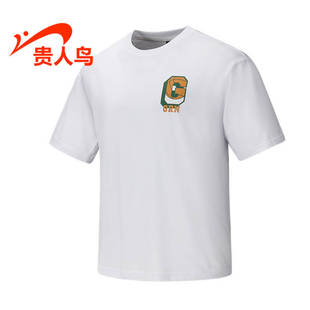 宽松运动休闲圆领半袖 贵人鸟短袖 新款 2023夏季 0132Y51 T恤男正品