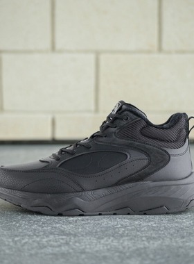 贵人鸟男鞋棉鞋正品2023冬新款皮面加厚加绒保暖运动休闲M35N05