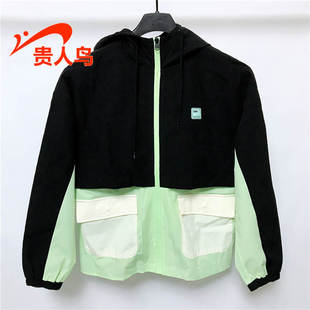 新款 2024春季 加厚上衣保暖外套风衣运动服A421F22 女装 贵人鸟正品