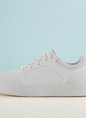 贵人鸟女鞋板鞋正品2024春新款运动休闲小白鞋皮面轻便E241616