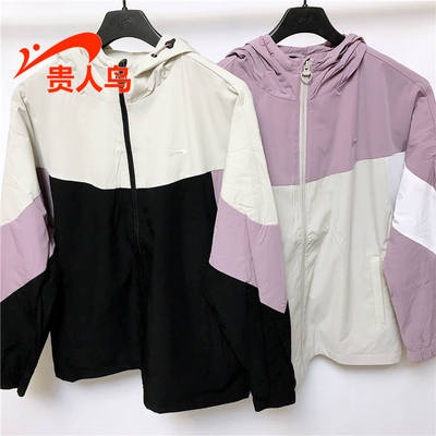 贵人鸟女装正品2024春新款宽松加厚保暖风衣运动休闲外套B421F48