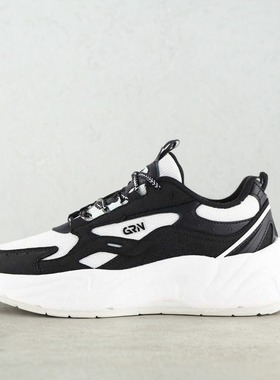 贵人鸟女鞋正品2024春秋新款运动休闲鞋耐磨防滑熊猫女鞋Y241802