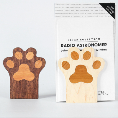 [木上] 可爱猫爪造型书立挡板