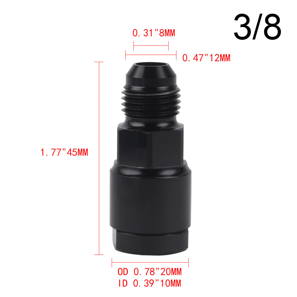 汽车配件AN6AN8燃油分供管接头适用于LS1LS3/8软管接头5/16连接器