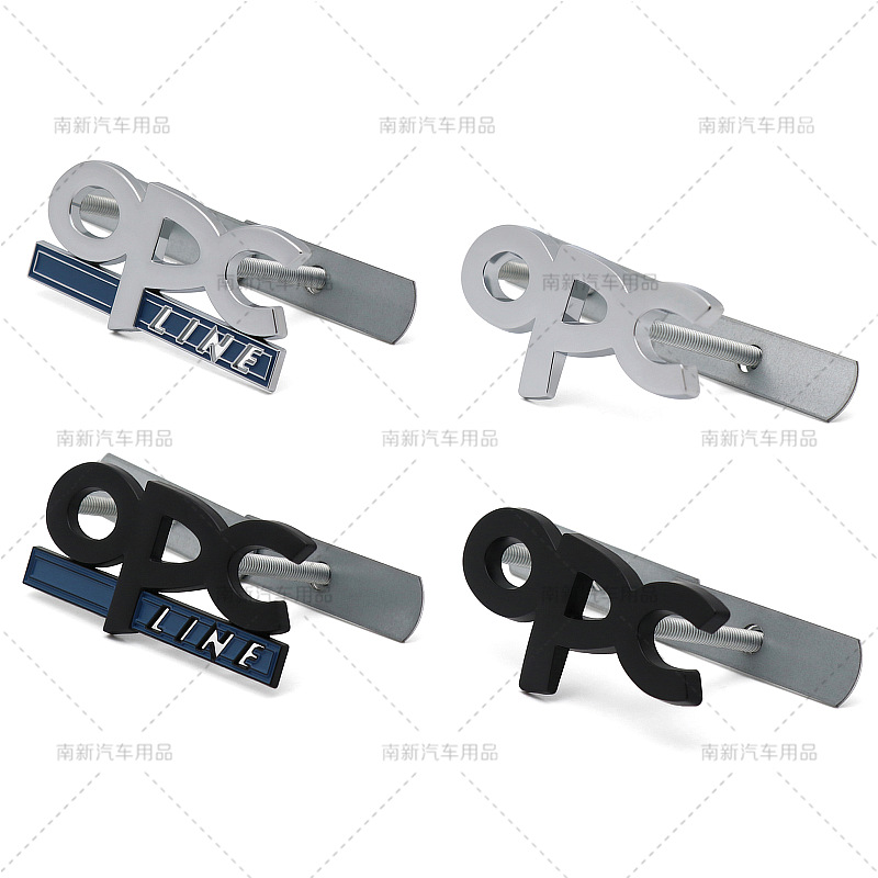 适用于别克新君威 君越 英朗 欧宝改装OPC line车标 金属中网标