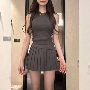 背心半裙三件套 自留组三色100莱赛尔开衫 小君君布兰妮 裸感呼吸