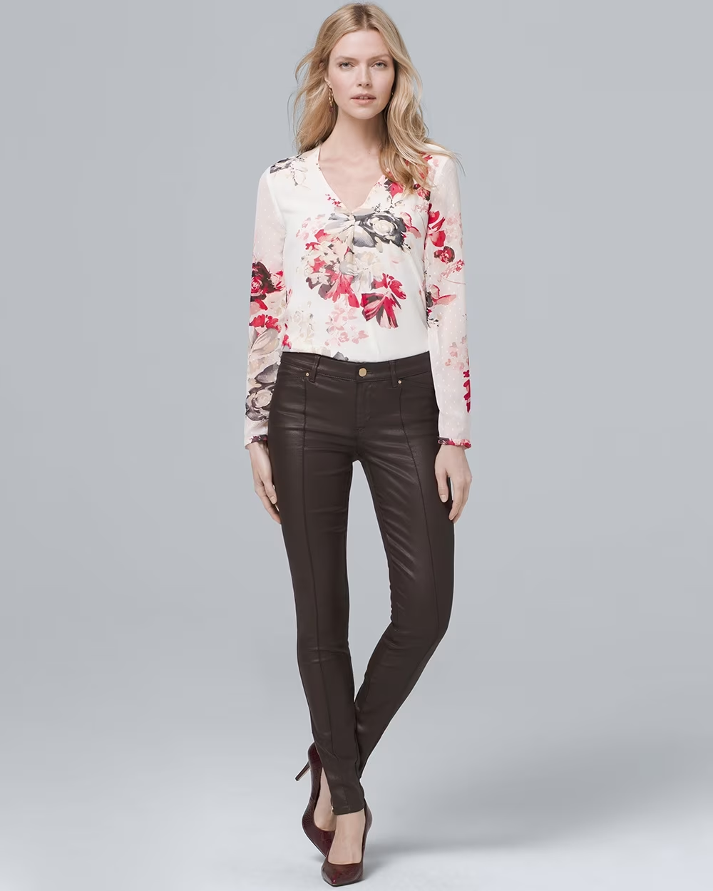 外贸欧美白宫家中腰显瘦牛仔裤