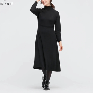 长袖 阳光家 细yang毛高领女装 外贸日单U 毛衣连衣裙A字裙 秋冬新款