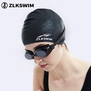 ZLKSWIM新款防水男女不勒头泳帽
