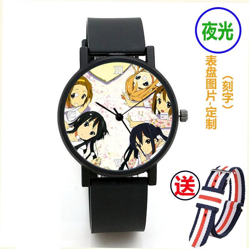 2024轻音少女动漫周边夜光手表秋山澪平泽唯梓中学生节日定制电子