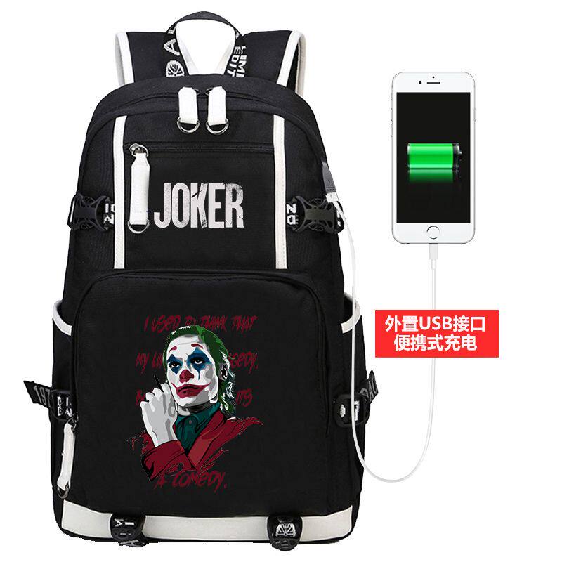 27新款小丑joker书包菲尼