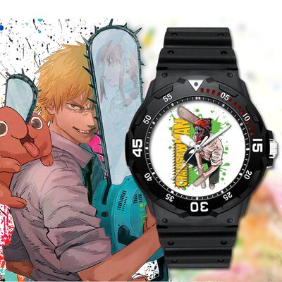 2024电锯人Chainsaw Man电次啵奇塔帕瓦玛奇玛防水手表简约石英表