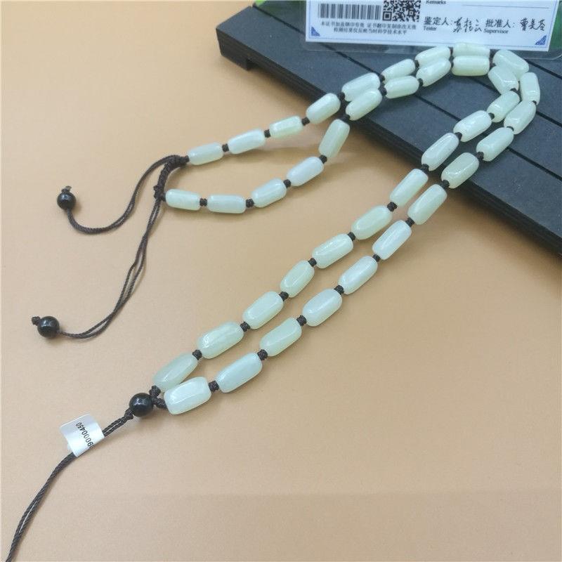 手工编高档和田玉吊坠项链绳白玉可调节长度珠宝玉器挂件绳男女款