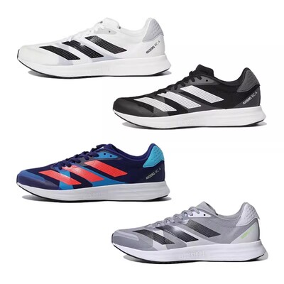 adidas Adizero RC 4 舒适 耐磨 白黑 低帮 跑步鞋 男款 GX8152