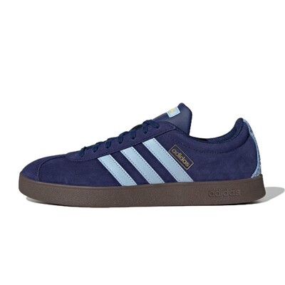 Adidas VL COURT 2.0 蓝色 防滑耐磨 低帮 板鞋 男女同款 JR8308