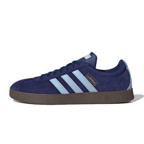 Adidas VL COURT 2.0 蓝色 防滑耐磨 低帮 板鞋 男女同款 JR8308