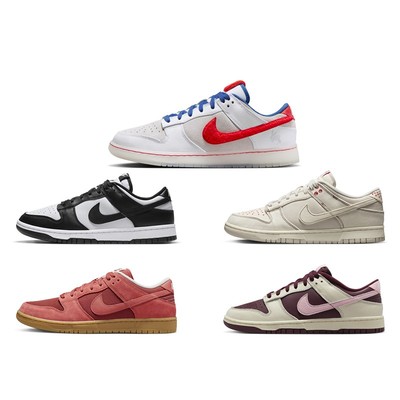 Nike Dunk Low 黑白熊猫 男女 低帮休闲板鞋 酒红兔年 DD1503-101