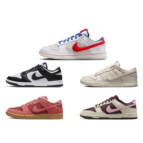 Nike Dunk Low 黑白熊猫 男女 低帮休闲板鞋 酒红兔年 DD1503-101