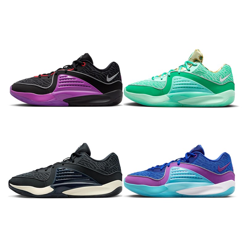 Nike KD16 杜兰特16 耐磨透气 低帮 实战篮球鞋 黑紫 DV2916-002