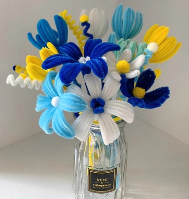 毛根扭扭棒花束材料包手工DIY