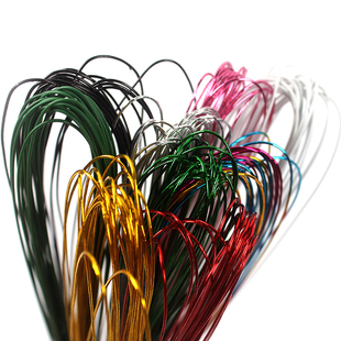 丝网花细铁丝花艺材料绿色花杆铁丝一捆50根40CM长直径2毫米