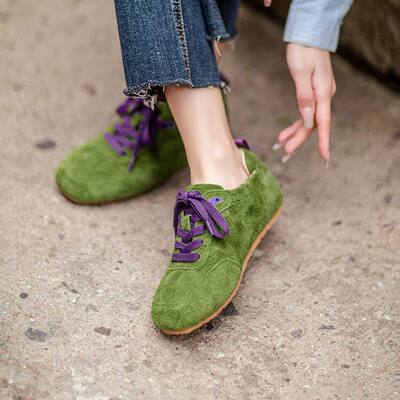 JOIMIFU春秋真皮绿色德训