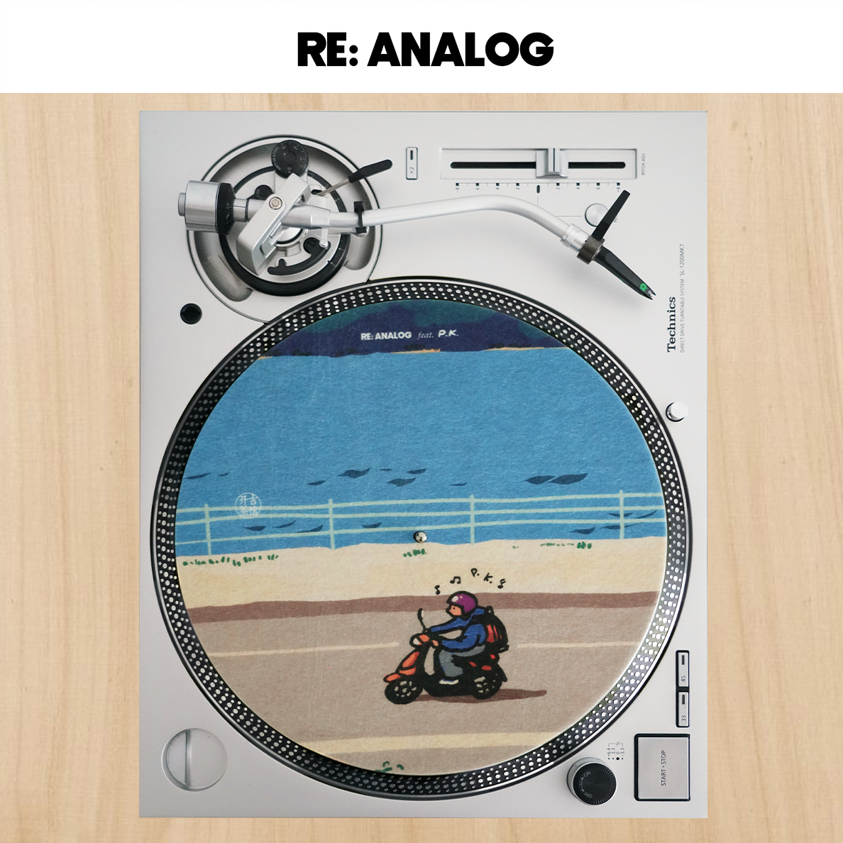 RE: ANALOG feat. P.K. 联名创意唱片垫防静电羊毛毡垫黑胶配件