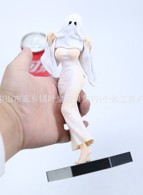 网红战炮幽灵娘万圣节变装修身鱼尾手办美少女桌面书架机箱摆件