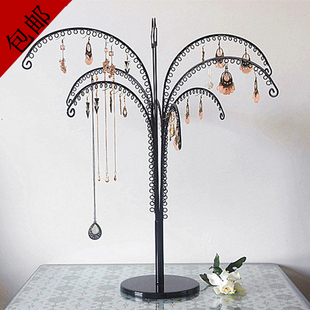 多孔大号椰子树桌面饰品展示架耳环项链手链脚链小饰品挂架子 包邮