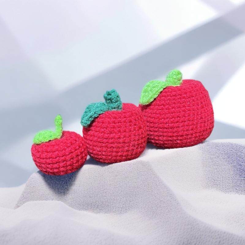 钩针编织成品平安果手工diy毛线勾线玩偶水果苹果礼物平平安安,服饰配件/皮带/帽子/围巾,DIY编织材料包,淘宝优惠券,粉丝福利购,淘宝优惠卷
