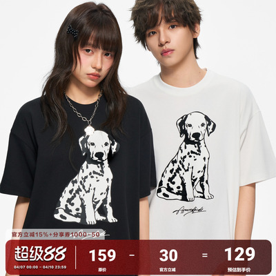 AFGK26SS斑点小狗印花短袖