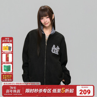 AFGK25FW民族风贴布绣夹克外套国潮复古休闲百搭开衫 春秋男女上衣