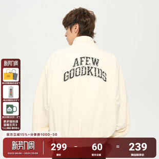 AFGK26SS做旧印花尼龙教练夹克廓形美式 休闲潮牌春秋上衣情侣外套