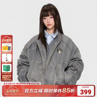 AFGK×乐透人生GT:即刻入戏 解构ma1夹克秋冬金属logo棉服外套