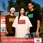 AFGK25SS国潮美式 休闲体恤 半袖 涂鸦印花短袖 T恤男女情侣上衣夏季