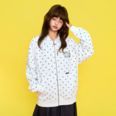 春秋卫衣男女百搭休闲帽衫 不二家联名 印花开衫 波点美式 AFGK