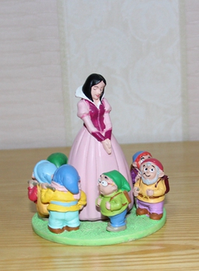 白雪公主摆件小矮人纪念品