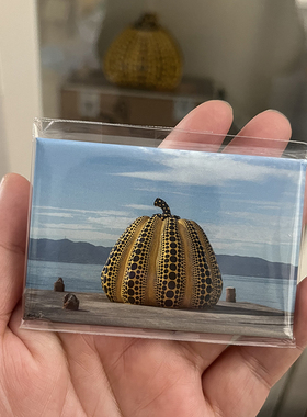 草间弥生Kusama直岛限定大南瓜著名景点冰箱贴创意衍生礼品
