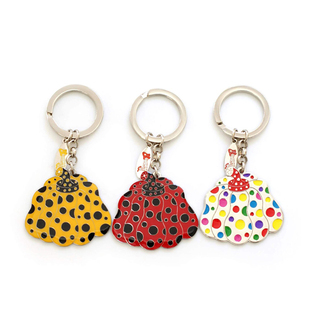 日本怪婆婆草间弥生合金南瓜蝴蝶钥匙扣钥匙链创意礼品圣诞礼物