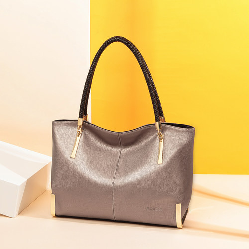 金狐狸牛皮大包包名牌高档手提包