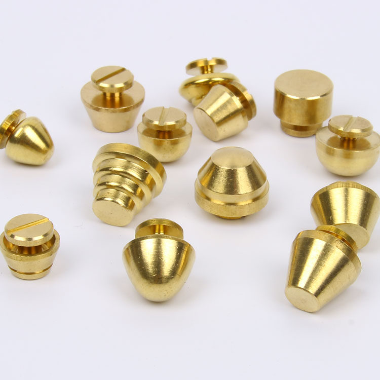 순수 구리 양동이 손톱 발 손톱 수제 DIY 가죽 액세서리 가방 바닥 보호 손톱 황동 나사 하드웨어 액세서리